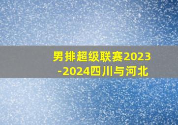 男排超级联赛2023-2024四川与河北