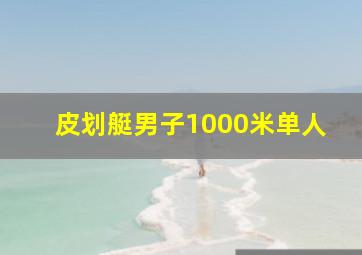 皮划艇男子1000米单人