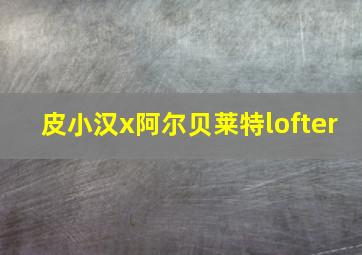 皮小汉x阿尔贝莱特lofter