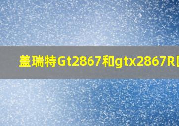 盖瑞特Gt2867和gtx2867R区别