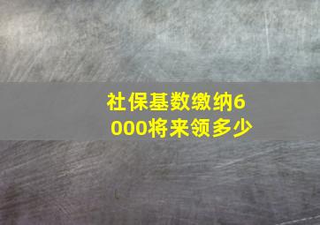 社保基数缴纳6000将来领多少