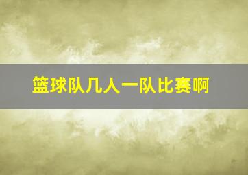 篮球队几人一队比赛啊