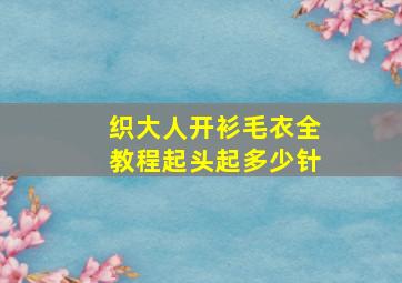 织大人开衫毛衣全教程起头起多少针