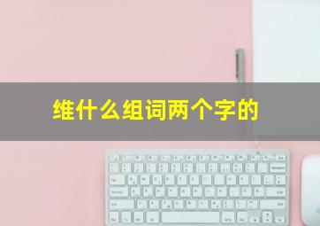 维什么组词两个字的