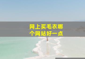 网上买毛衣哪个网站好一点