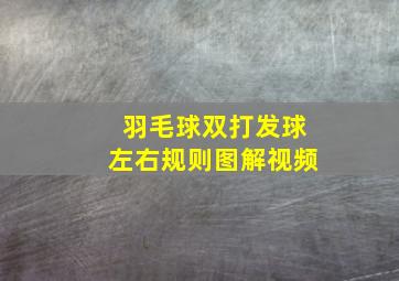 羽毛球双打发球左右规则图解视频