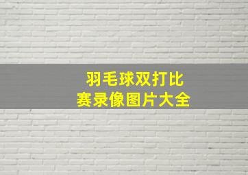 羽毛球双打比赛录像图片大全