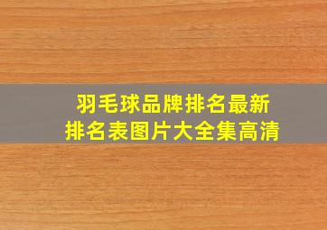 羽毛球品牌排名最新排名表图片大全集高清