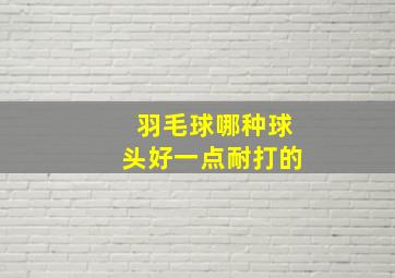 羽毛球哪种球头好一点耐打的