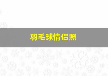 羽毛球情侣照