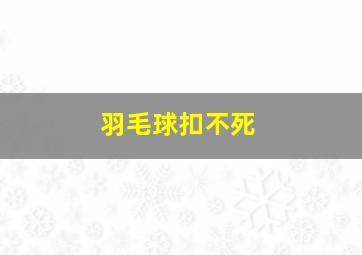 羽毛球扣不死