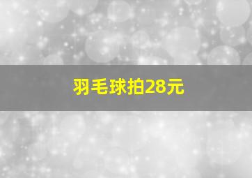 羽毛球拍28元