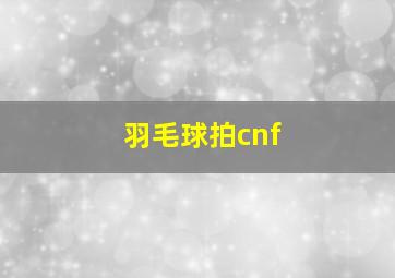 羽毛球拍cnf