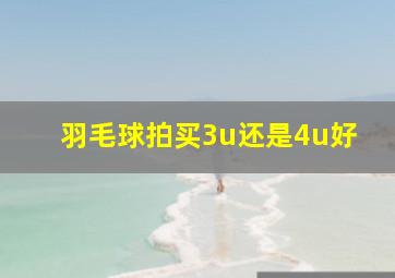 羽毛球拍买3u还是4u好