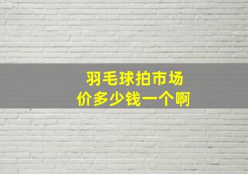 羽毛球拍市场价多少钱一个啊