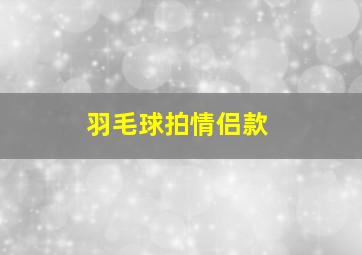 羽毛球拍情侣款