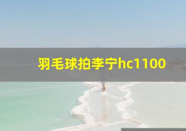 羽毛球拍李宁hc1100