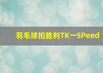 羽毛球拍胜利TK一SPeed