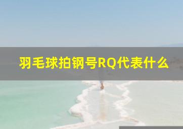 羽毛球拍钢号RQ代表什么