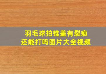 羽毛球拍锥盖有裂痕还能打吗图片大全视频