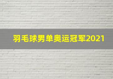 羽毛球男单奥运冠军2021