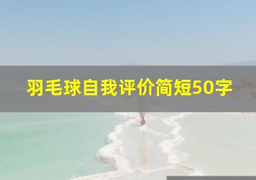 羽毛球自我评价简短50字