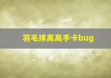 羽毛球高高手卡bug