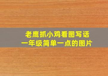 老鹰抓小鸡看图写话一年级简单一点的图片