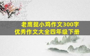 老鹰捉小鸡作文300字优秀作文大全四年级下册