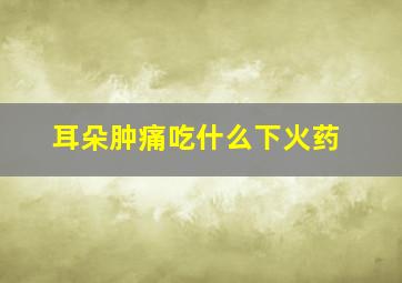 耳朵肿痛吃什么下火药