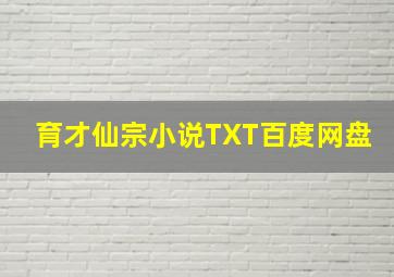 育才仙宗小说TXT百度网盘