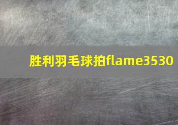 胜利羽毛球拍flame3530