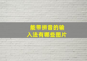 能带拼音的输入法有哪些图片