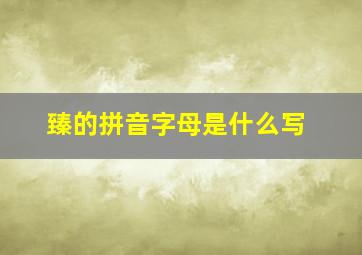 臻的拼音字母是什么写