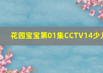 花园宝宝第01集CCTV14少儿