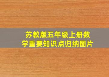 苏教版五年级上册数学重要知识点归纳图片