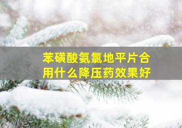 苯磺酸氨氯地平片合用什么降压药效果好