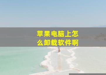 苹果电脑上怎么卸载软件啊