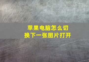 苹果电脑怎么切换下一张图片打开