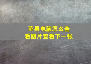 苹果电脑怎么查看图片查看下一张