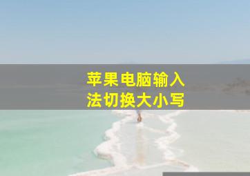 苹果电脑输入法切换大小写