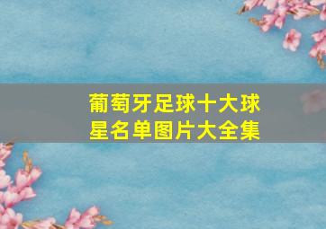 葡萄牙足球十大球星名单图片大全集