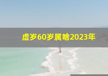 虚岁60岁属啥2023年