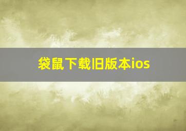 袋鼠下载旧版本ios