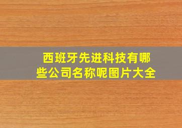 西班牙先进科技有哪些公司名称呢图片大全