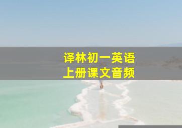 译林初一英语上册课文音频