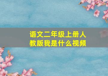 语文二年级上册人教版我是什么视频