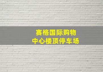 赛格国际购物中心楼顶停车场