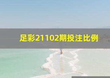 足彩21102期投注比例