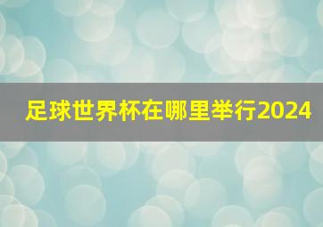 足球世界杯在哪里举行2024